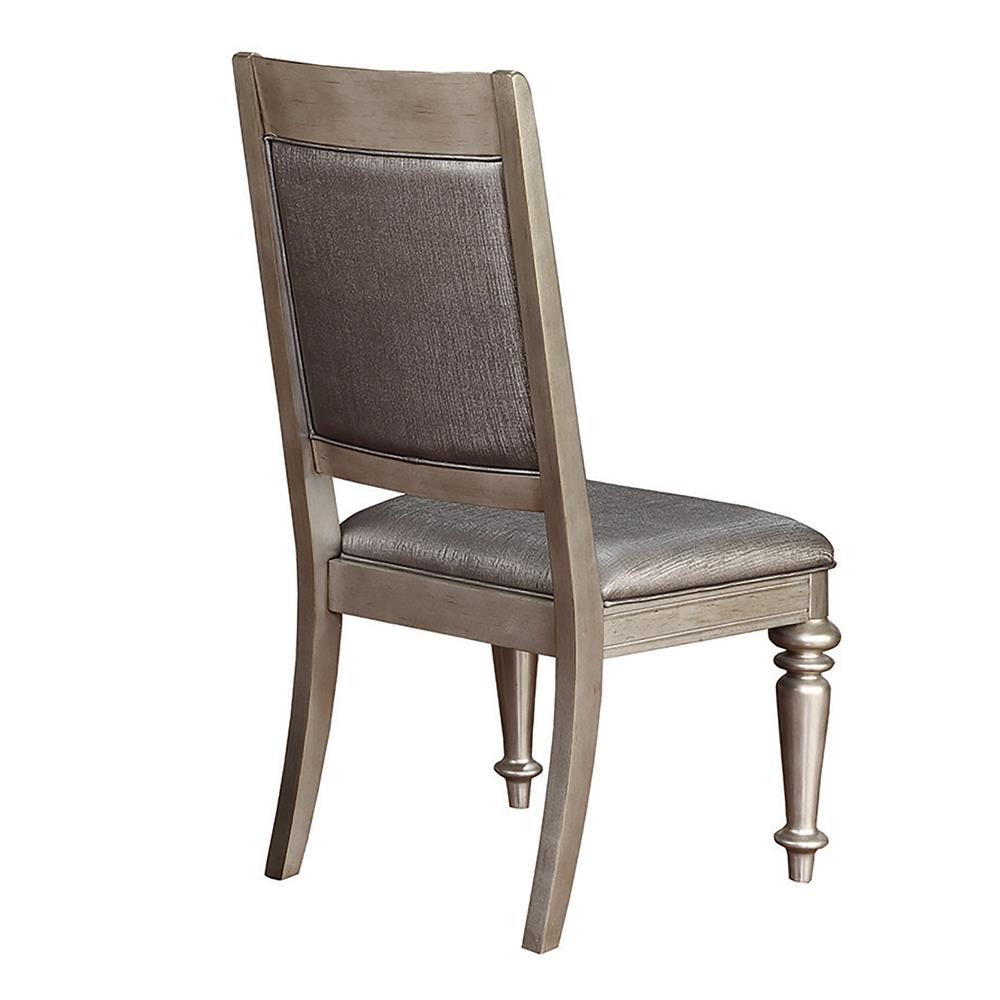 Danette Metallic Open Back Side Chairs, Set of 2