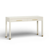 Dani 54" Cream Faux Shagreen 2-Drawer Console Table by TOV Furniture at Eve Furniture