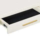 Dani 54" Cream Faux Shagreen 2-Drawer Console Table by TOV Furniture at Eve Furniture