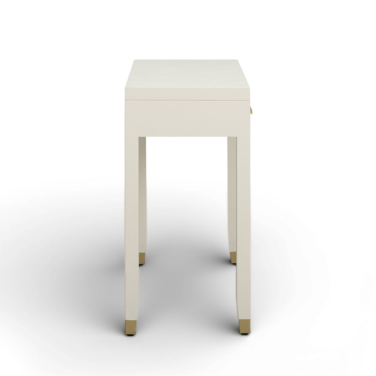 Dani 54" Cream Faux Shagreen 2-Drawer Console Table by TOV Furniture at Eve Furniture