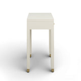 Dani 54" Cream Faux Shagreen 2-Drawer Console Table by TOV Furniture at Eve Furniture