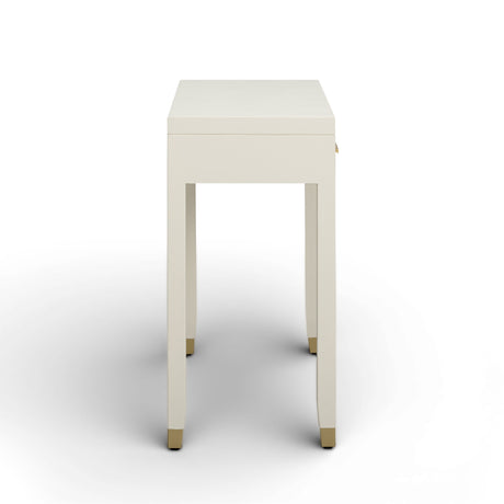 Dani 54" Cream Faux Shagreen 2-Drawer Console Table by TOV Furniture at Eve Furniture