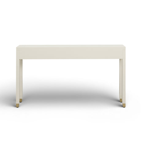 Dani 54" Cream Faux Shagreen 2-Drawer Console Table by TOV Furniture at Eve Furniture