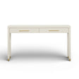Dani 54" Cream Faux Shagreen 2-Drawer Console Table by TOV Furniture at Eve Furniture