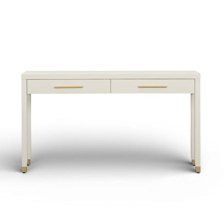 Dani 54" Cream Faux Shagreen 2-Drawer Console Table by TOV Furniture at Eve Furniture