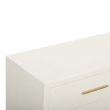Dani 62" Cream Faux Shagreen 6-Drawer Dresser by TOV Furniture at Eve Furniture