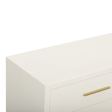Dani 62" Cream Faux Shagreen 6-Drawer Dresser by TOV Furniture at Eve Furniture