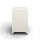 Dani 62" Cream Faux Shagreen 6-Drawer Dresser by TOV Furniture at Eve Furniture