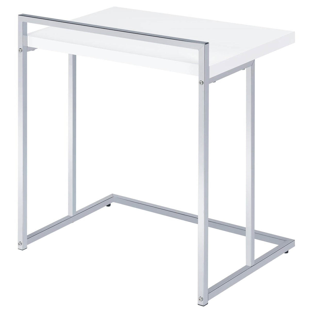 Dani Rectangular Snack Table with Metal Base