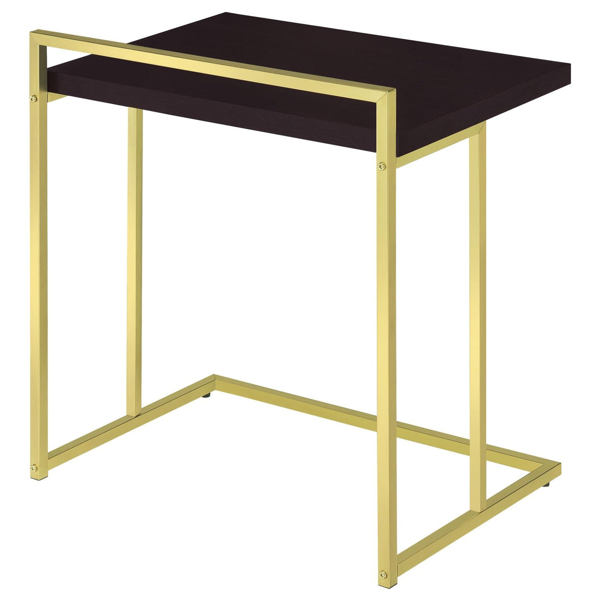 Dani Rectangular Snack Table with Metal Base