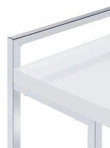 Dani Rectangular Snack Table with Metal Base by Coaster at Eve Furniture