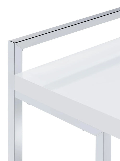 Dani Rectangular Snack Table with Metal Base by Coaster at Eve Furniture