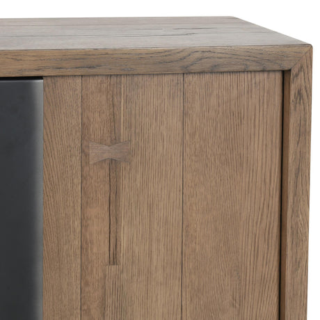 Danica Cafe Brown 4 Door Buffet by Classic Home at Eve Furniture