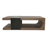 Danica Café Brown Coffee Table by Classic Home at Eve Furniture