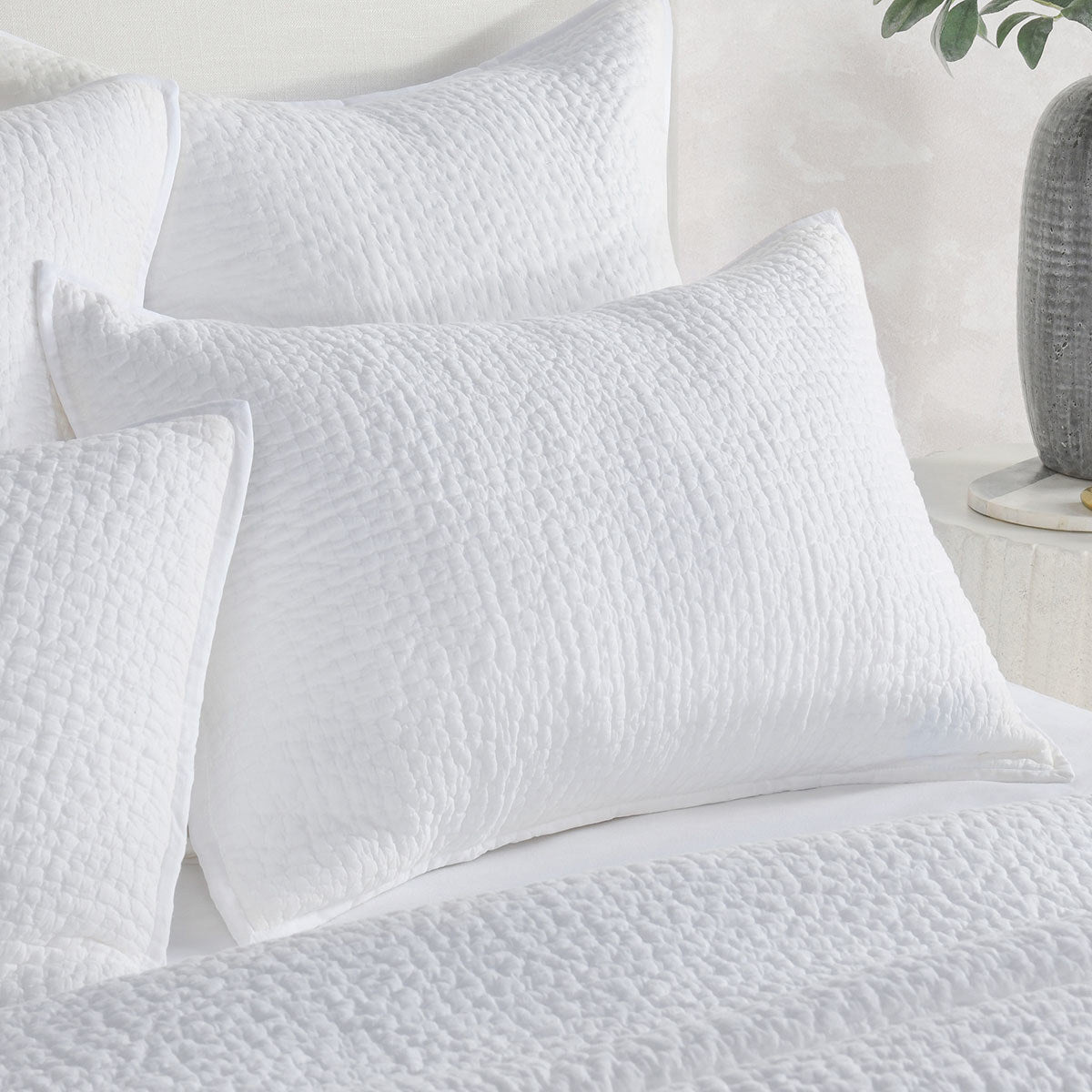Danica White Quilt by Classic Home at Eve Furniture