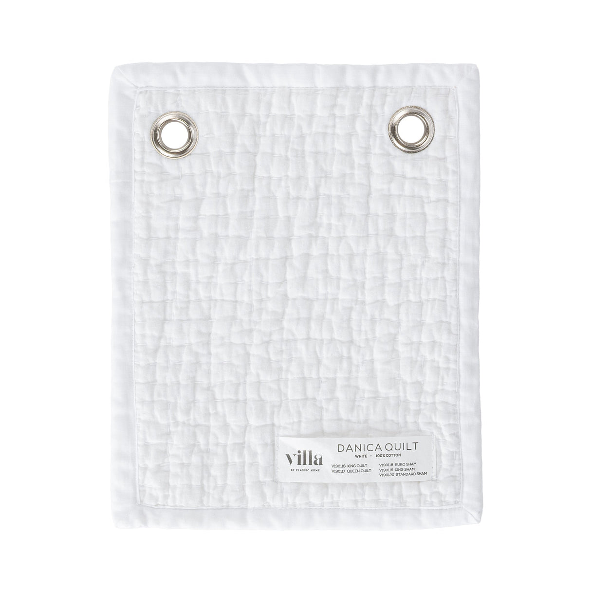 Danica White Quilt by Classic Home at Eve Furniture