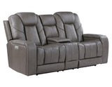 Daniel 3-Piece Triple Power Leather Manual Reclining Set by Steve Silver at Eve Furniture
