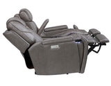 Daniel 3-Piece Triple Power Leather Manual Reclining Set by Steve Silver at Eve Furniture