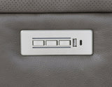 Daniel 3-Piece Triple Power Leather Manual Reclining Set by Steve Silver at Eve Furniture