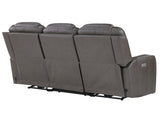 Daniel 3-Piece Triple Power Leather Manual Reclining Set by Steve Silver at Eve Furniture