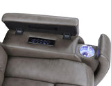Daniel 3-Piece Triple Power Leather Manual Reclining Set by Steve Silver at Eve Furniture