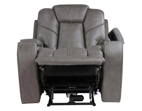 Daniel Triple Power Home Theater Leather Recliner with Built-in Speakers by Steve Silver at Eve Furniture