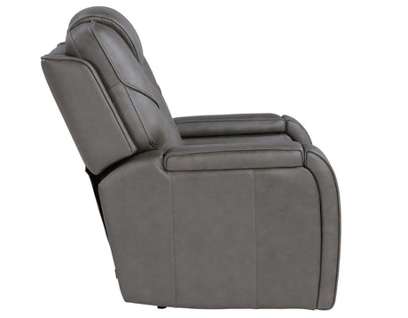 Daniel Triple Power Home Theater Leather Recliner with Built-in Speakers by Steve Silver at Eve Furniture