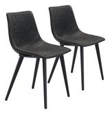 Daniel Vintage Black Dining Chair (Set of 2) by Zuomod at Eve Furniture