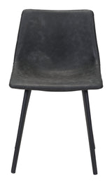 Daniel Vintage Black Dining Chair (Set of 2) by Zuomod at Eve Furniture