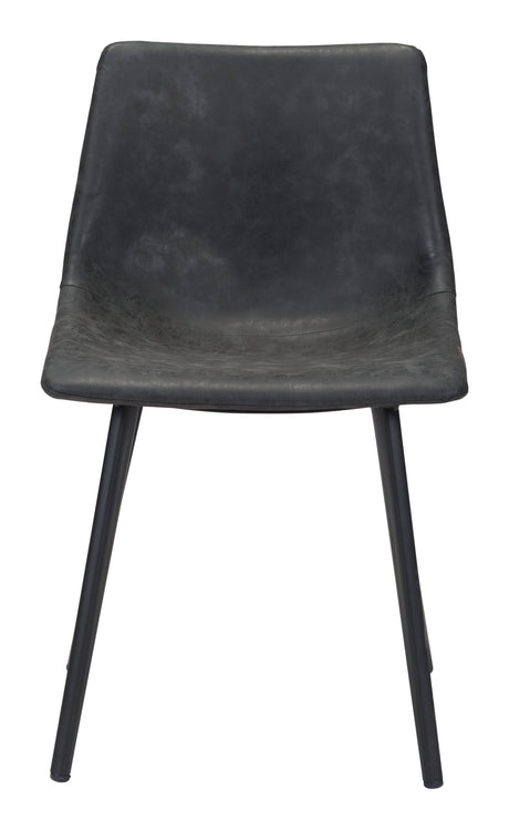 Daniel Vintage Black Dining Chair (Set of 2) by Zuomod at Eve Furniture