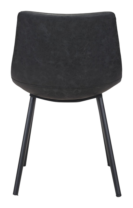 Daniel Vintage Black Dining Chair (Set of 2) by Zuomod at Eve Furniture