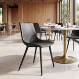 Daniel Vintage Black Dining Chair (Set of 2) by Zuomod at Eve Furniture