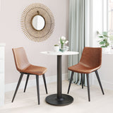 Daniel Vintage Brown Dining Chair (Set of 2) by Zuomod at Eve Furniture