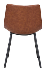 Daniel Vintage Brown Dining Chair (Set of 2) by Zuomod at Eve Furniture