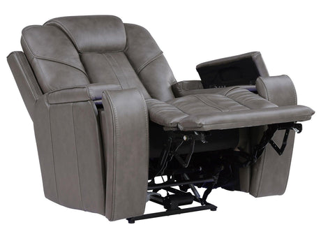 Daniel 3-Piece Triple Power Leather Manual Reclining Set by Steve Silver at Eve Furniture