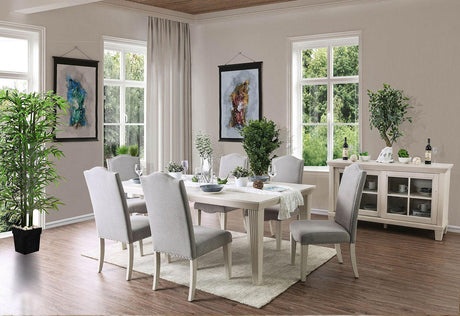 Daniella Antique White/Gray Dining Table Only by Furniture of America at Eve Furniture