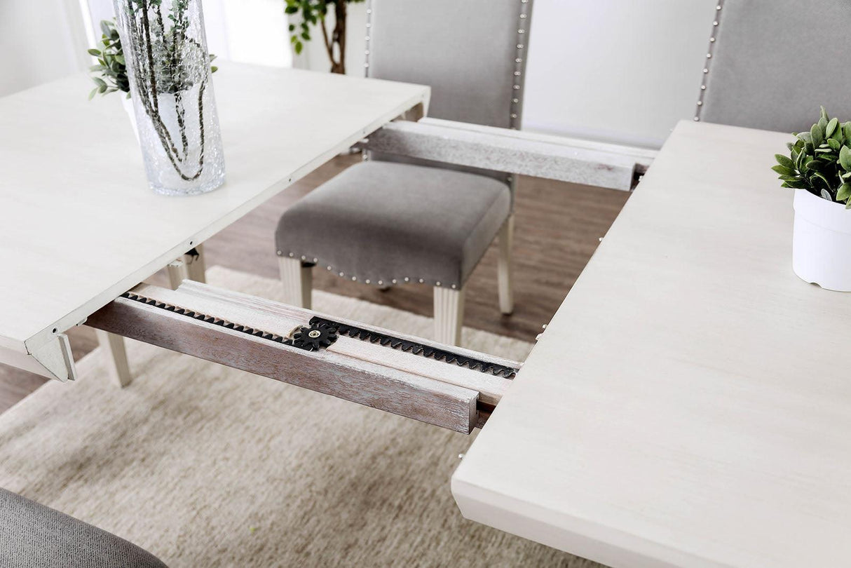 Daniella Antique White/Gray Dining Table Only by Furniture of America at Eve Furniture