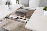 Daniella Antique White/Gray Dining Table Only by Furniture of America at Eve Furniture