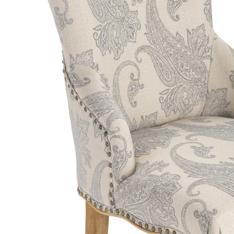 Danielle Gray/Brown Accent Chair by Crestview at Eve Furniture