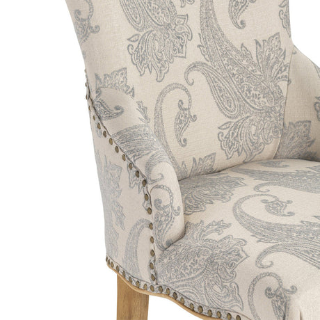 Danielle Gray/Brown Accent Chair by Crestview at Eve Furniture