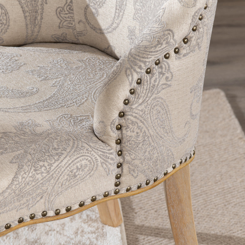 Danielle Gray/Brown Accent Chair by Crestview at Eve Furniture