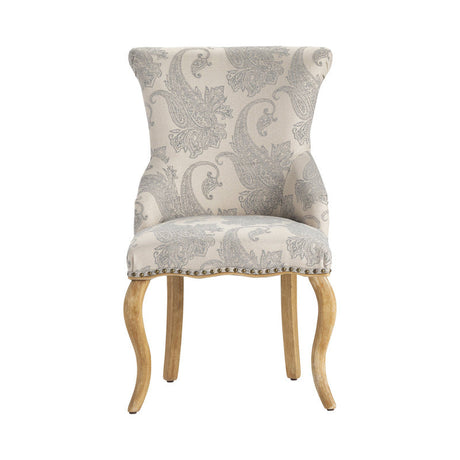 Danielle Gray/Brown Accent Chair by Crestview at Eve Furniture