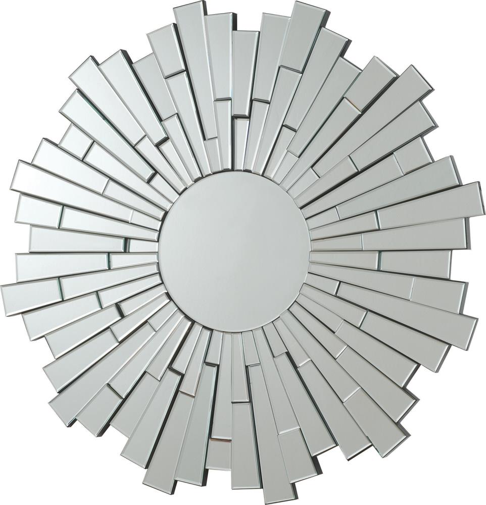 Danika Silver Sunburst Circular Mirror