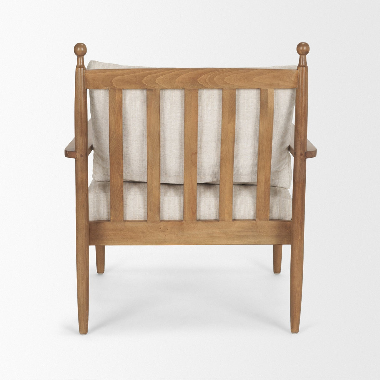 Danni Beige Fabric Beech Wood Framed Accent Lounge Chair by Mercana at Eve Furniture