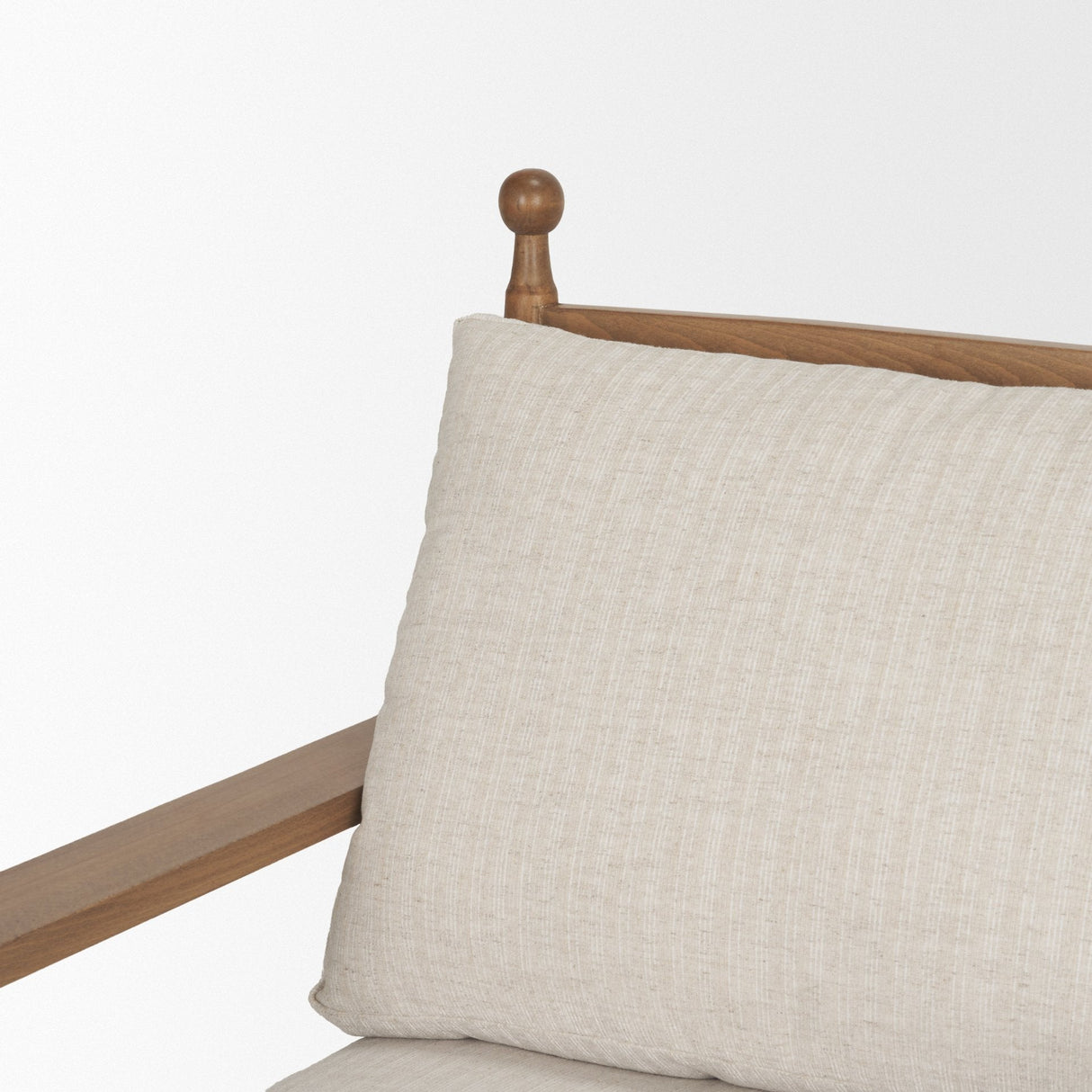 Danni Beige Fabric Beech Wood Framed Accent Lounge Chair by Mercana at Eve Furniture