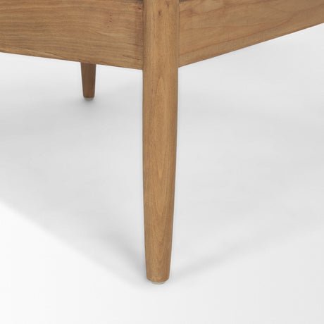 Danni Beige Fabric Beech Wood Framed Accent Lounge Chair by Mercana at Eve Furniture