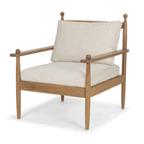 Danni Beige Fabric Beech Wood Framed Accent Lounge Chair by Mercana at Eve Furniture