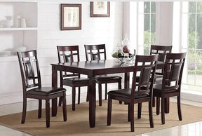 Danny Espresso 7-Piece Dining Room Set by Happy Homes at Eve Furniture