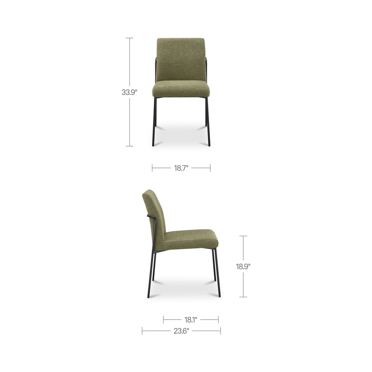 Danny Green Dining Chair (Set of 2) by Moe's Home at Eve Furniture