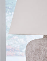 Danry Distressed Cream Table Lamp by Ashley at Eve Furniture